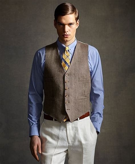 1920s Modern Fashion Dress Shirt Tie Vest And Slacksthe