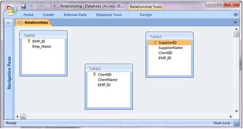 How To Create Table Relationship In Ms Access 2007 Vba