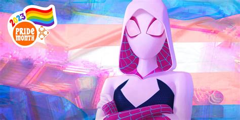 spider verse s gwen stacy might not be trans but her story sure is