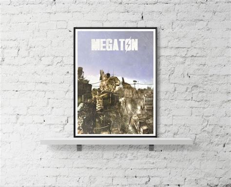Fallout 11x17 Inspired Art Poster Size A3 Megaton Game Print Etsy