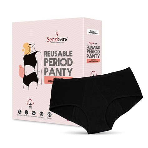 Senzicare Reusable Leak Proof Menstrual Period Panty For Women Senziwash