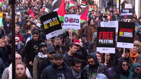 ‘ceasefire Now Thousands Attend Pro Palestinian Rally Cnn