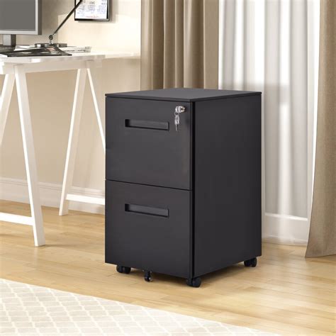 How to buy the right drawer cabinet? Inbox Zero Mobile File Cabinet, 2-drawer Locking Rolling ...