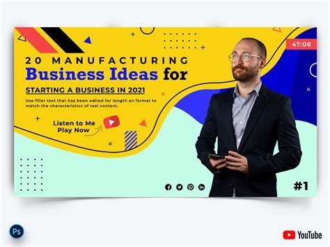 Business Youtube Thumbnails Uplabs