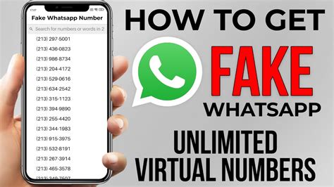 How To Get Fake Whatsapp Account For Free Create Fake Whatsapp