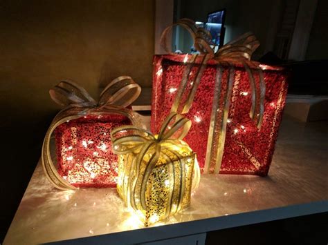 Diy Lightup Christmas Gift Box Decorations Gift Boxes Decoration