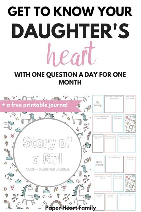This Printable Mother Daughter Journal Will Provide The Perfect Way For