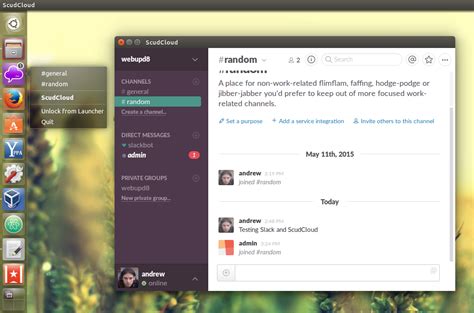 If you'd like to provide a mirror, please see the mirroring guidelines. ScudCloud: Unofficial Slack Client For Linux ~ Web Upd8 ...