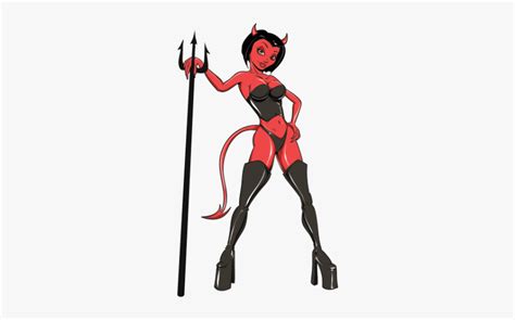 Sexy Devil Woman Art Free Transparent Clipart Clipartkey