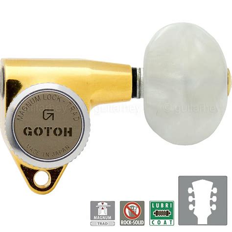 New Gotoh Sg301 P1 Mgt L3r3 Locking Tuners W Large Pearloid Reverb