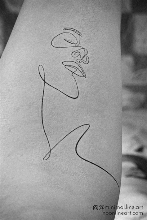 Drained Tattoo Permission Form Noon Line Art Simple Line Tattoo