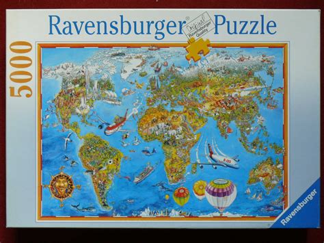 Carte Europe Puzzle 2000 Pieces Carte Du Monde Ravensburger