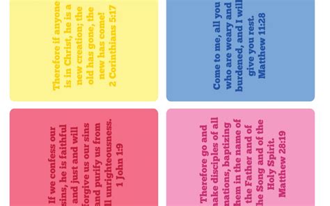 3x4 Inch Bible Verse Cards Ministryark