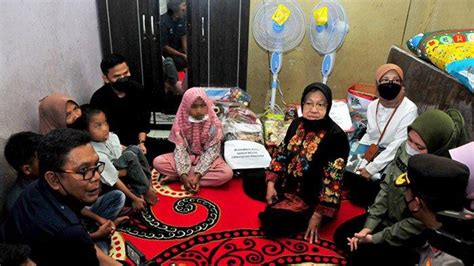 Kakak Dicabuli Bocah Di Riau Disiksa Ayah Tiri Mensos Risma Beri