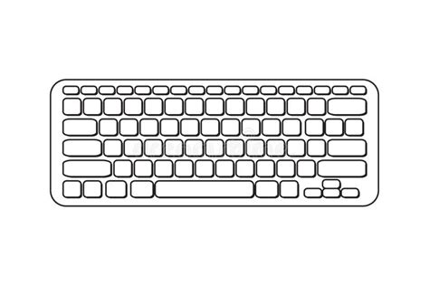 Vector Portable Computer Keyboard Stock Illustration Illustration Of