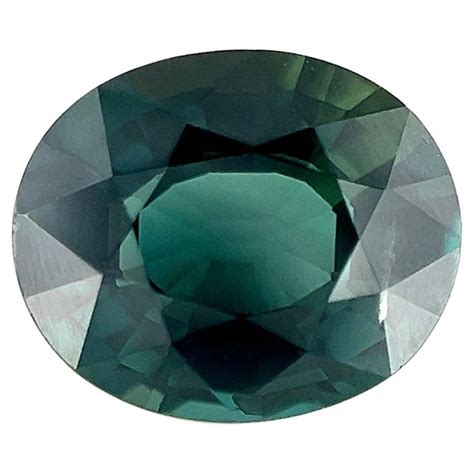 228ct Australian Deep Green Blue Sapphire Oval Cut Loose Rare Natural