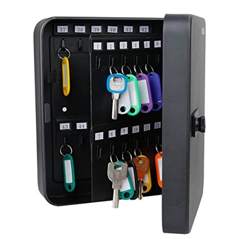 Uniclife Key Cabinet 48 Key Lock Box Steel Security Safe Box With
