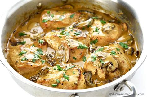 This mouthwatering recipe uses a pomegranate and honey glaze (with crumbled feta and chopped mint!) over golden brown chicken breast and acorn squash. 10 Best Mushroom Cognac Cream Sauce Recipes