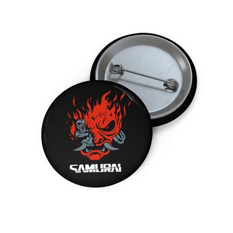 Cyberpunk Pin Cyberpunk 2077 Pin Samurai Custom Pin Buttons Etsy