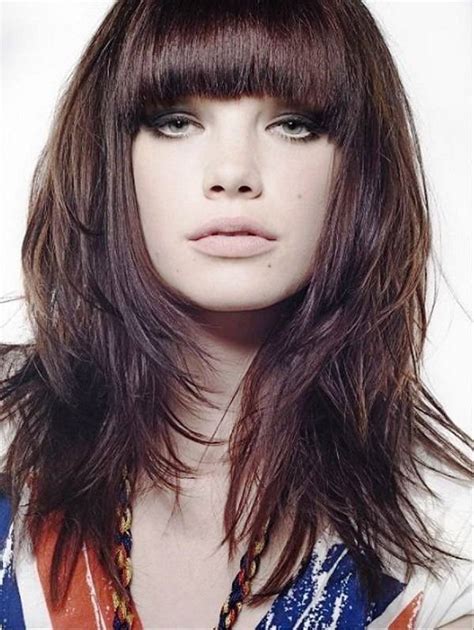 Dynamic Layers And Blunt Cut Arched Bangs The Right Hairstyles For You