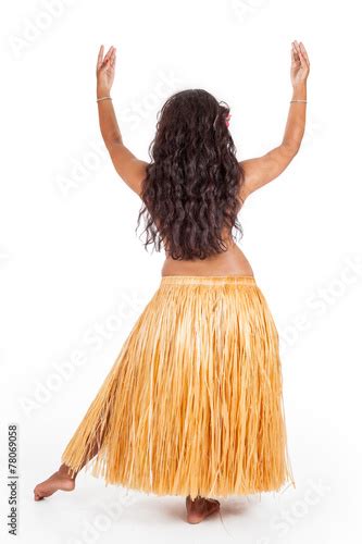Babe Hula Dancer Seen From Behind Stock Photo Adobe Stock