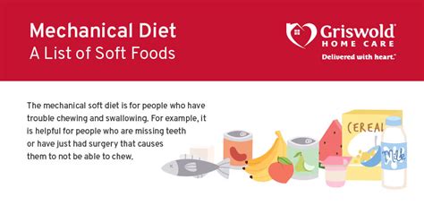 Mechanical Diet List Of Soft Foods To Eat Infographic