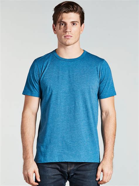 4 Pack Mens Crew Neck T Shirts Cotton Poly Blend By Bolter Ebay