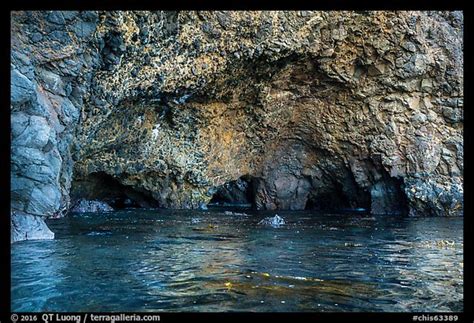 Picturephoto Multiple Sea Caves Entrances Santa Cruz Island Channel