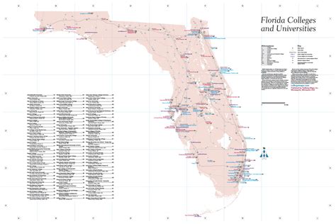 Florida Colleges And Universities Hedberg Maps