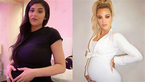 kylie jenner and khloe kardashian pregnancy style their best looks hollywood life