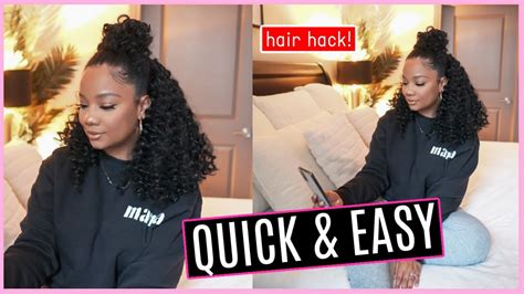 Versatile CROCHET On My NATURAL HAIR TIME SAVING HAIR HACK TRENDY TRESSES YouTube