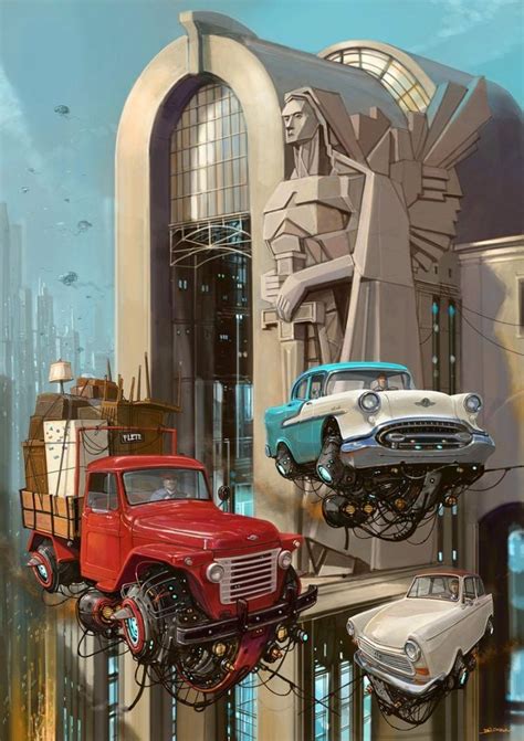 Past And Future With Flying Cars By Alejandro Burdisio Steampunk Ages