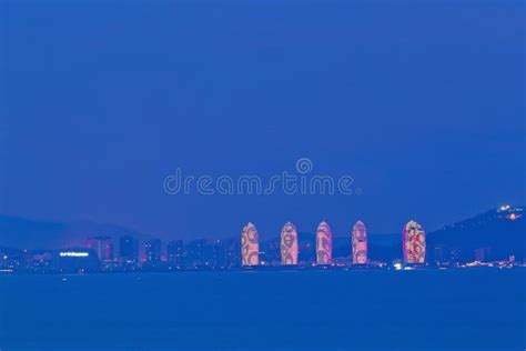 Night Of Sanya China Stock Image Image Of Lamp Light 27710851