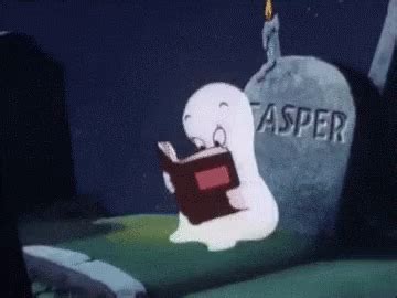 Casper Reading Gif Casper Reading Ghost Gif Leri Ke Fedin Ve Payla N