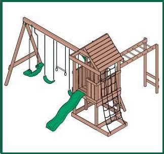 That means you will have to measure and mark the lumber to ensure the swing hangers are properly spaced. Simple Wood Swing Set Plans DIY Blueprint Plans Download ...