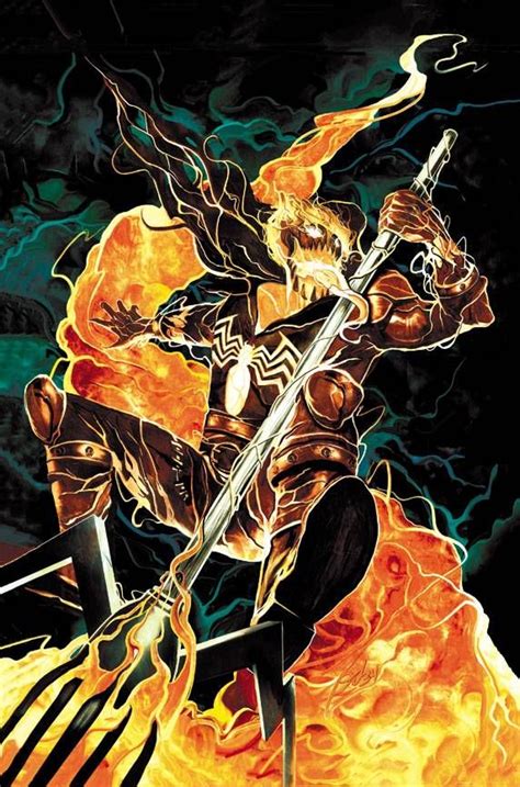 Demonic By Mike Del Mundo A Mash Up Of Ghost Rider And Venom Ghost
