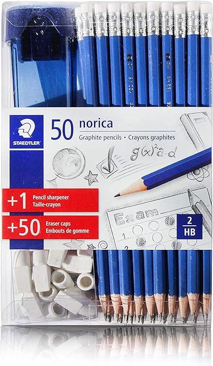 Staedtler Norica 2 Hb Woodcased Pencils Blue 50 Pencils 50 Arrow Tip