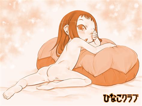 Teruki Kuma Hinako Teruki Kuma Original 1girl Ass Barefoot Blush Brown Theme Censored