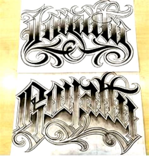 Chicano Tattoo Letter Fonts Best Design Idea