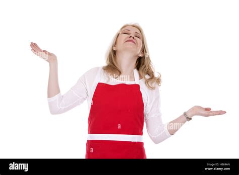 Female Cook In Apron Stock Photo Alamy