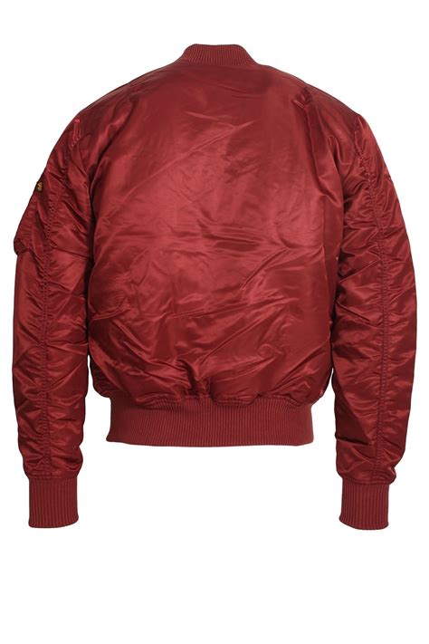 Alpha Industries Ma1 Vf 59 Burgundy Bomber Jacket Shop Alpha Jackets