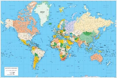 Mapamundi 100 Mapas Del Mundo Para Imprimir Y Descargar Gratis Nuevo