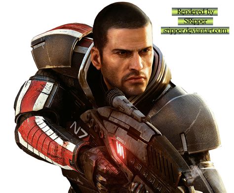 Mass Effect 2 Shepard Render By Sripper On Deviantart