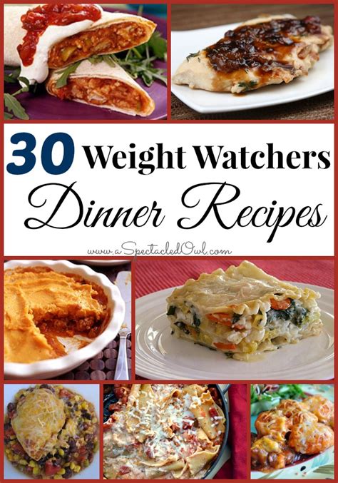 30 weight watchers dinner recipes a spectacled owl