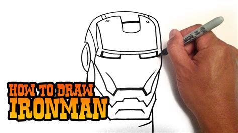 How To Draw Iron Man Step By Step Video Youtube