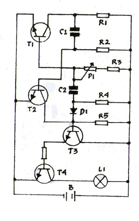 2 Contoh Rangkaian Elektronika Sederhana Dan Komponennya Gambar Skema