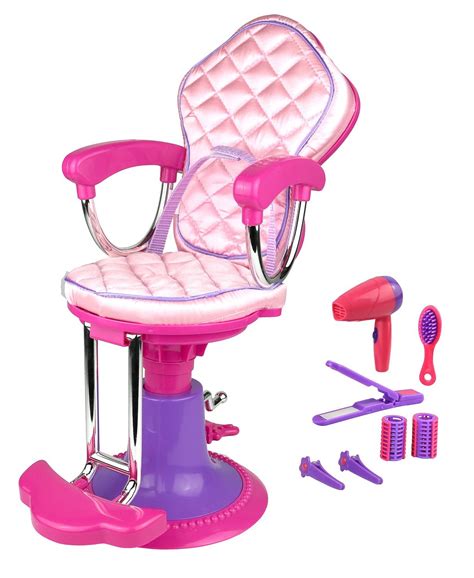 Click N Play Doll Salon Chair And Accessories Perfect For 18 Inch American Girl Dolls