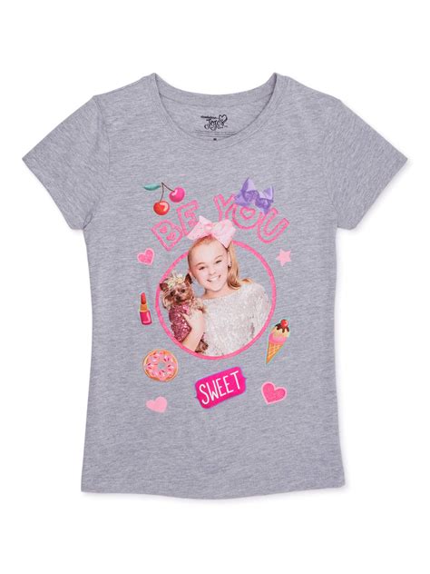 Jojo Siwa Nickelodeon Jojo Siwa Girls Glitter Graphic T Shirt Sizes