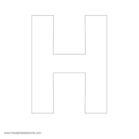 Printable Letter H Stencils Printable Word Searches