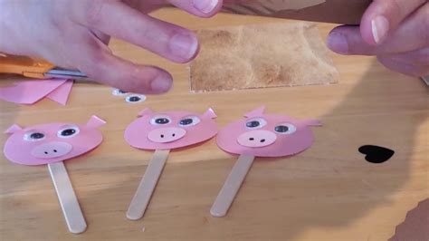 Discover Storytime Craft The Three Little Pigs Puppets Youtube